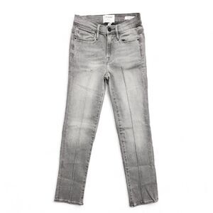 Frame Denim Le High Straight Leg Jeans Womens 27 (22x27) Grey Denim Pants‎